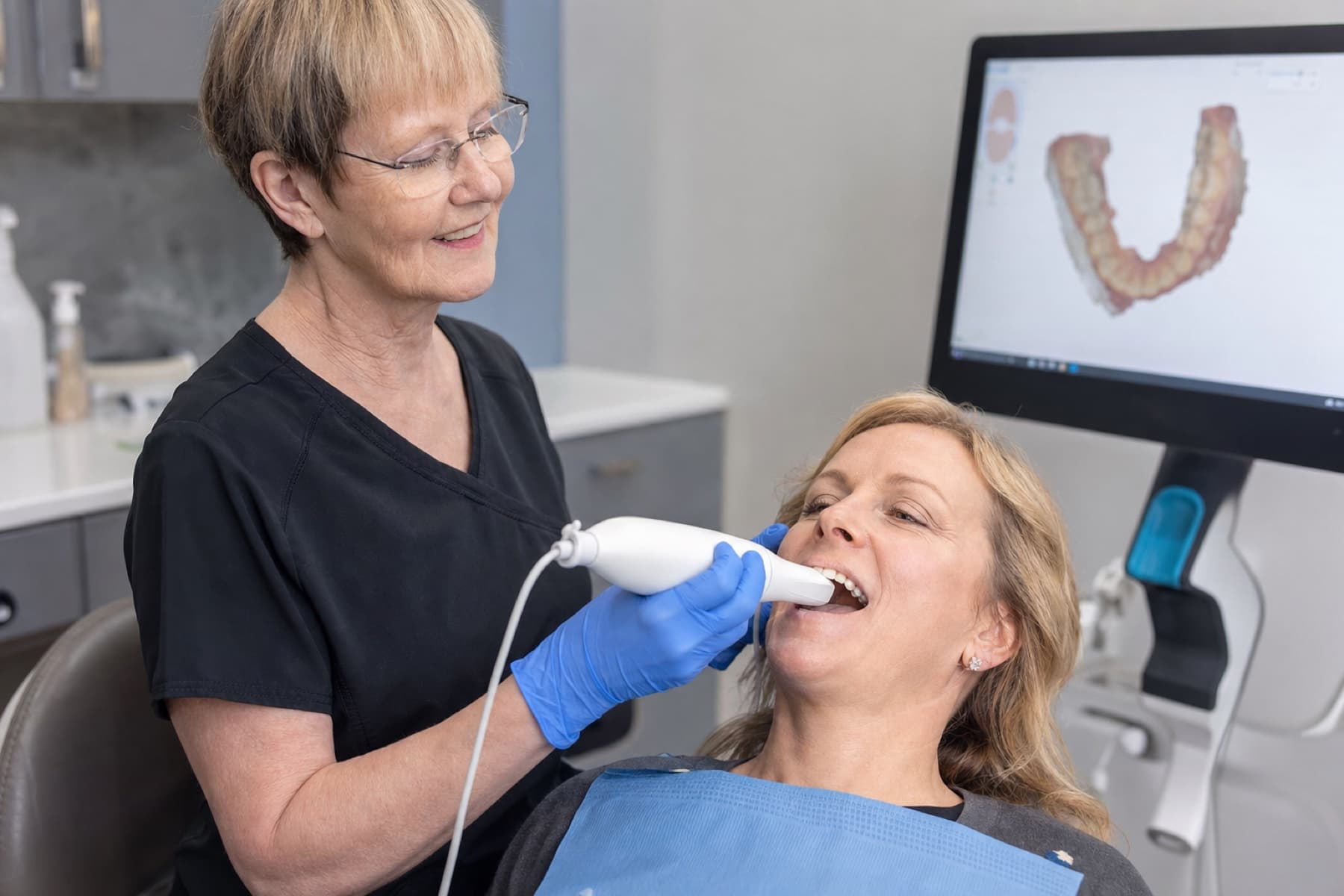 Digital intraoral scanning for comfortable, precise dental care