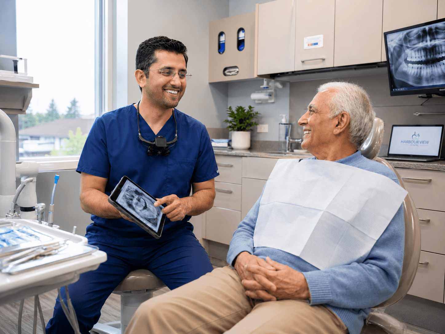 Dr. Gaurav discussing care with a patient